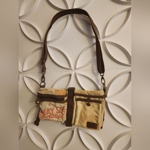 Selina Vaughan Studios Crossbody Bag/Belt/ Fanny Pack made from vintage fabrics
